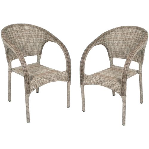 Stapelstuhl GARDEN PLEASURE "BASTIA", braun (ingwerbraun, ingwerbraun, ingwerbraun), B:57cm H:81cm T:63cm, Kunststoff, Stühle, Stapelstuhl, 2er Set