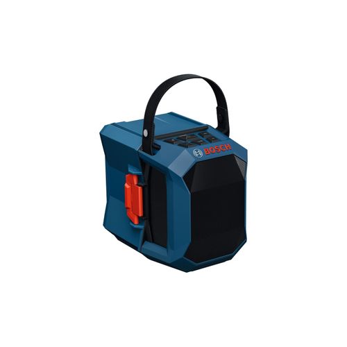 Bluetooth-Lautsprecher BOSCH PROFESSIONAL "GPB 18V-1 C Professional solo", blau, B:13,2cm H:19,4cm T:190cm, Lautsprecher, inkl. Batterieabdeckung, ohne Akku und Ladegerät
