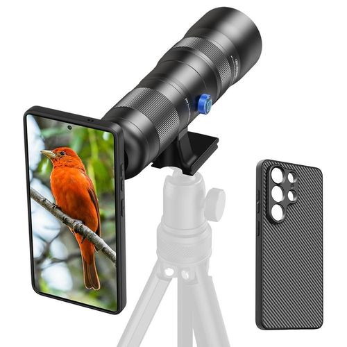 Smartphone-Teleobjektiv Zoomobjektiv Telelinse - 20x-60x Zoom - Mit Gehäuse
