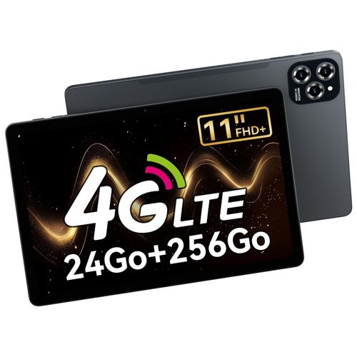 Tablet mit SIM Card Slot 24 GB+256 GB 4 TB TF 11 Zoll FHD+ 4G LTE + 5G WLAN Tablet und Smartphone in einem Grau