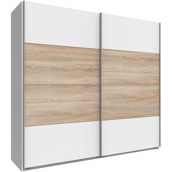 SchwebetüRenschrank Wimex "Easy", Weiß (Weiß, Struktureichefarben Hell), B:270Cm H:210Cm T:65Cm, SchräNke, SchwebetüRenschrank-image