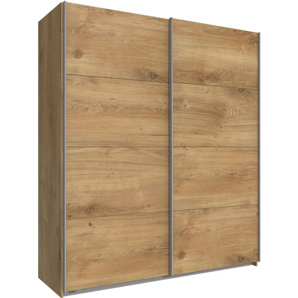 SchwebetüRenschrank wimex "Easy", Braun (Plankeneichefarben), B:135Cm H:210Cm T:65Cm, SchräNke, SchwebetüRenschrank-image