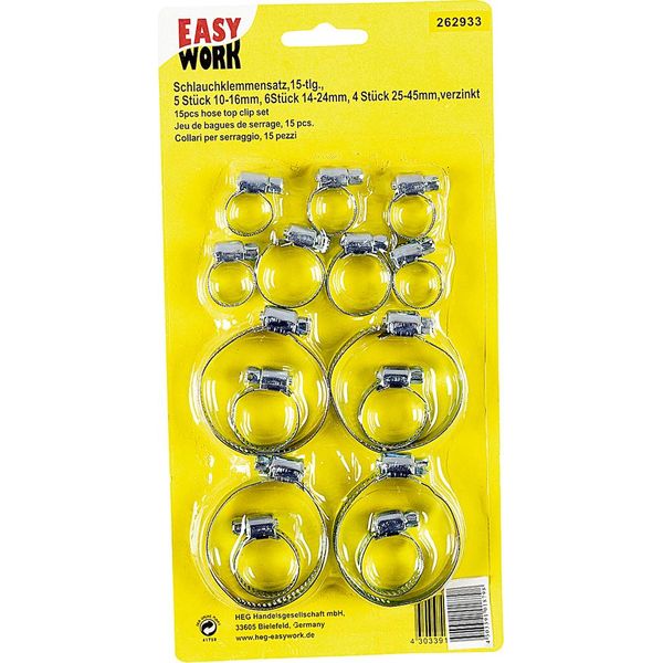 Easy Work Set Di Fascette Stringitubo Ew 15 Pezzi 262933-image