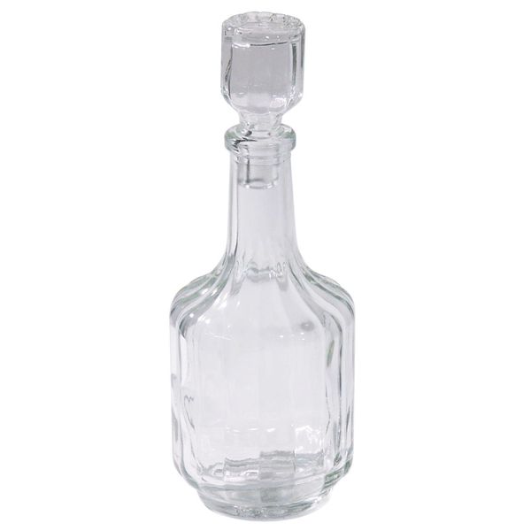 Bottiglia Di Ricambio Per Olio/Aceto Con Tappo Per L'ampolla Da 5 Pezzi Senape, Aceto, Olio,E Pepe In Acciaio Inossidabile 18/0, Lucido, Con Inserti In Vetro Pressato-image