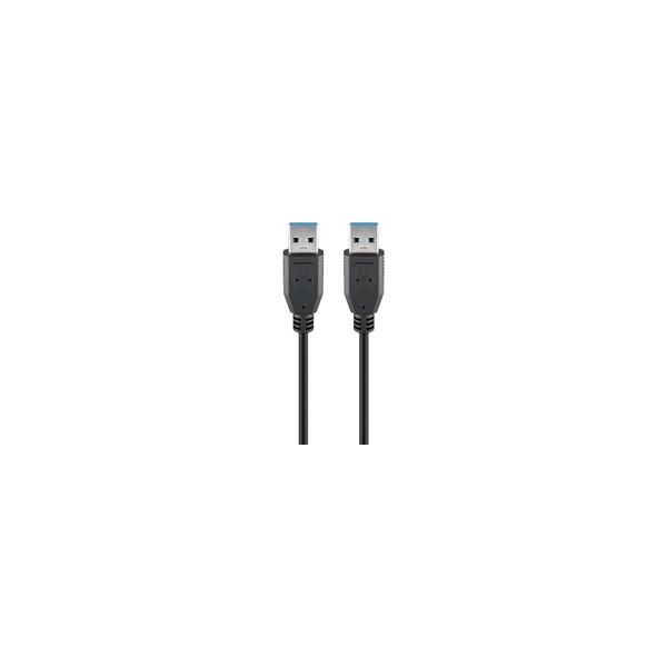 Usb 3.2 Gen 1 Kabel, USB-A Stecker > USB-A Stecker Schwarz, 1,8 Meter-image