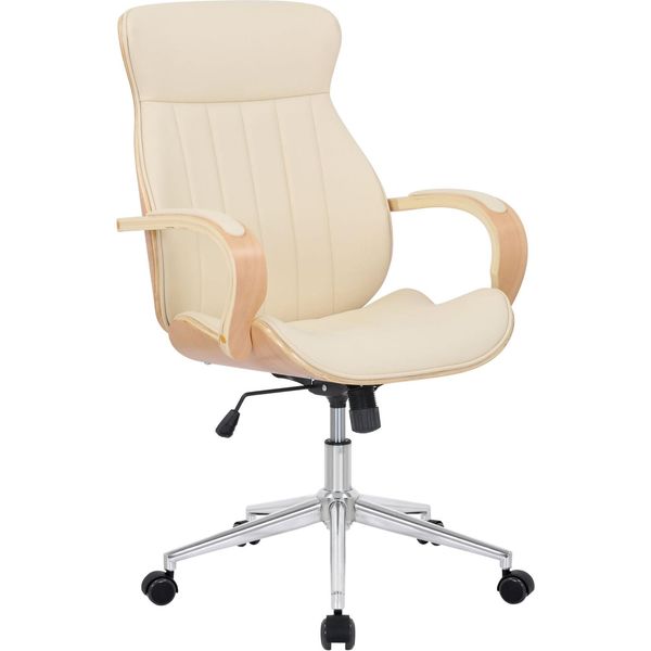 Clp BüRostuhl Ergonomisch Melilla, HöHenverstellbar Und Drehbar, Mit Kippbarer RüCkenlehne Und Armlehnen Aus Kunstleder, Schreibtischstuhl-image