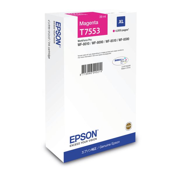 Epson Tanica Magenta - Resa Elevata (Xl) - Inchiostro A Base Di Pigmento - 1 Pz-image