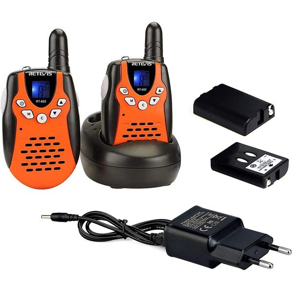 Retevis RT602 Walkie Talkie Kids Ricaricabile, PMR446, Torcia Vox A 8 Canali, Giocattolo - Regalo Per Bambini Da 3 A 12 Anni-image