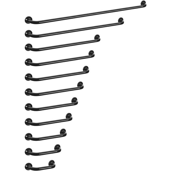 Maniglia Per Vasca Maniglia Per Vasca Da Bagno Manigliaio (Nero, 50 Cm)-image