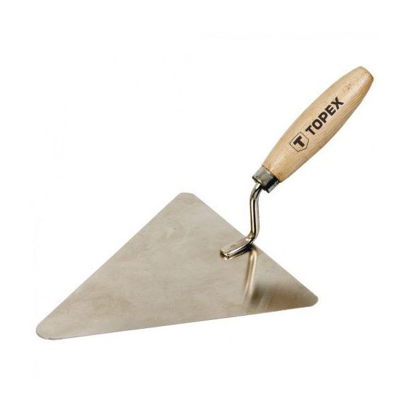 Frattazzo Per Muratori Topex 180 X 180 Mm, Acciaio Inox, Manico In Legno-image