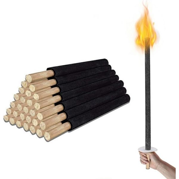 Fiqops Torce Torce Da Giardino Torce Di Cera 20 Pezzi Tempo Di Combustione 90 Min Manico Extra Lungo Torce Da Giardino Torce Da Giardino-image