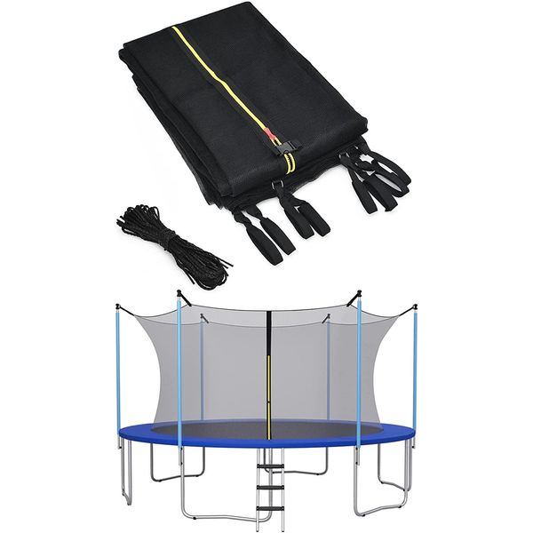 Costway Rete Di Sicurezza Per Trampolini Da Giardino Costway Ø305 Cm Nero-image