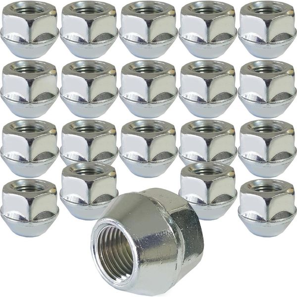 20X Dado Ruota M12X1,25 60° Collare Conico SW19 Compatibile Con Chevrolet Nissan-image