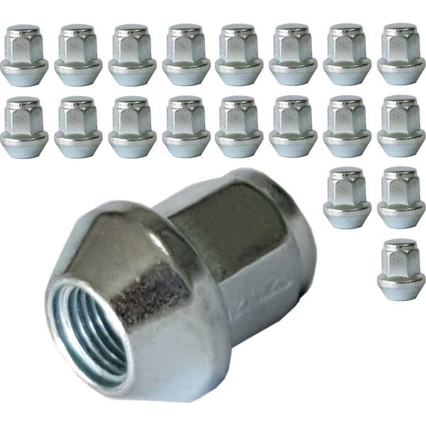 20X Dado Ruota M12X1,25 60° Collare Conico Chiuso SW17 Compatibile Con Chevrolet Matiz Spark-image