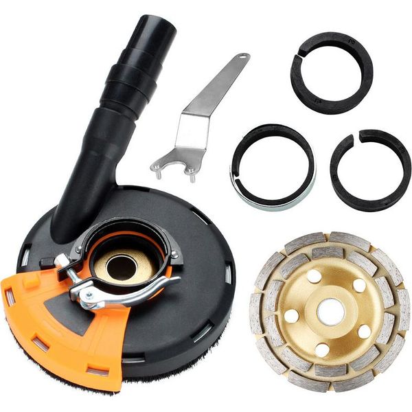 Tolletour Cofano Di Estrazione Tazza Diamantata 125 Mm Incl. Per Smerigliatrice Angolare Smerigliatrice Per Calcestruzzo-image
