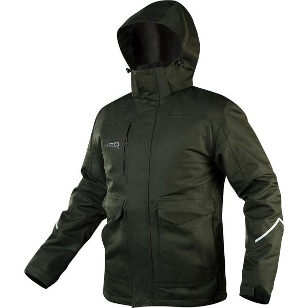 Neo Tools Jacket Camo - Giacca Da Lavoro - Softshell Impermeabile Con Cappuccio - Verde - Taglia Xl-image