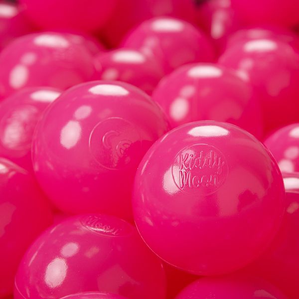 Kiddymoon 50 Palline Da Gioco ∅ 7Cm Per Bambini Palline Da Bagno In Plastica Eu, Rosa Scuro-image
