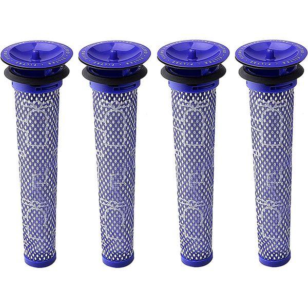 Wessper 4 Pezzi Lavabile Pre Motore Stick Filtro Accessori Per Dyson DC58 DC59 DC61 DC62 DC74 V6 V7 V8 Accessori Aspirapolvere-image