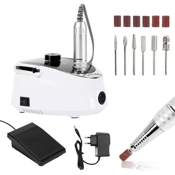 Swanew Fresa Elettrica Per Unghie 35000 Giri/Minuto Set Manicure Professionale Pedicure Lima Per Unghie Cura Del Piede-image