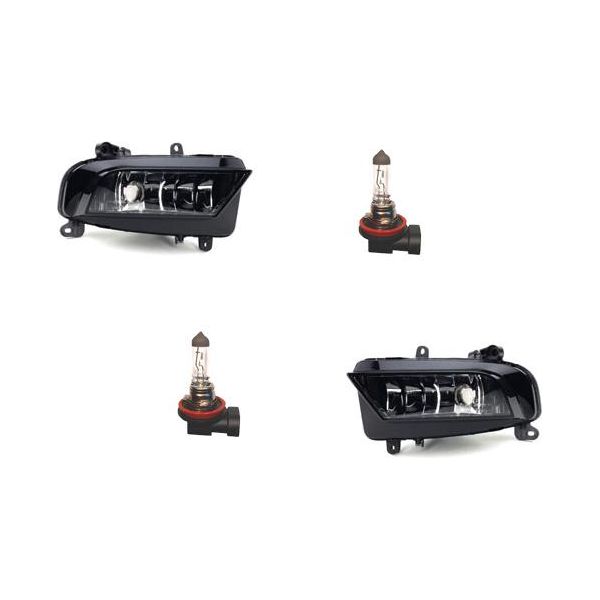 Johns, Fendinebbia Anteriore Adatto Per Audi A4 8K 02/12- Set Sinistro E Destro Con H8 8K0941699 8K0941699B 8K0941700 8K0941700B-image