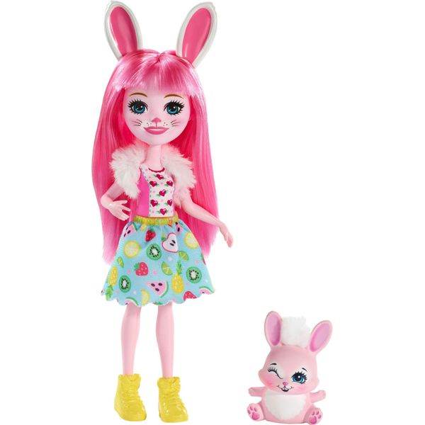 Enchantimals Bree Bunny Twist - Bambola Di 15 Cm Con Vestiti E Accessori-image