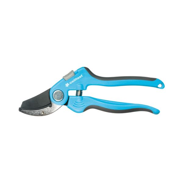 Cellfast - Forbici Da Potatura Ad Incudine Ideali Per Tagliare Rami Freschi E Triangoli Conregolati, Diametro Di Taglio Regolabile, Molla In Acciaio Inox 40-415, Colore Blu-image