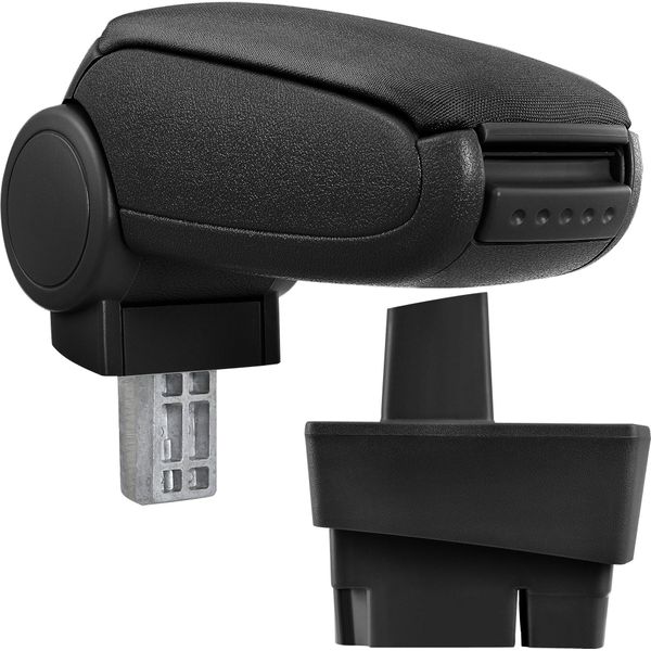 [Bracciolo Centrale, Perfetto Per Ford Focus I Negli Anni 1998 - 2001 (Fino Al Facelift) - Bracciolo Con Vano Portaoggetti - Imbottito - Tessuto - Nero-image
