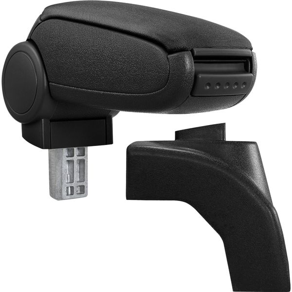 [Bracciolo Centrale, Perfetto Per Volkswagen Golf 6, Scirocco - Bracciolo Con Vano Portaoggetti - Imbottito - Tessuto - Nero-image
