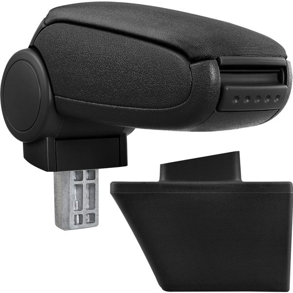 [Bracciolo Centrale, Perfetto Per Opel Meriva A, Anni 2003 - 2010 - Bracciolo Con Vano Portaoggetti - Imbottito - Tessuto - Nero-image