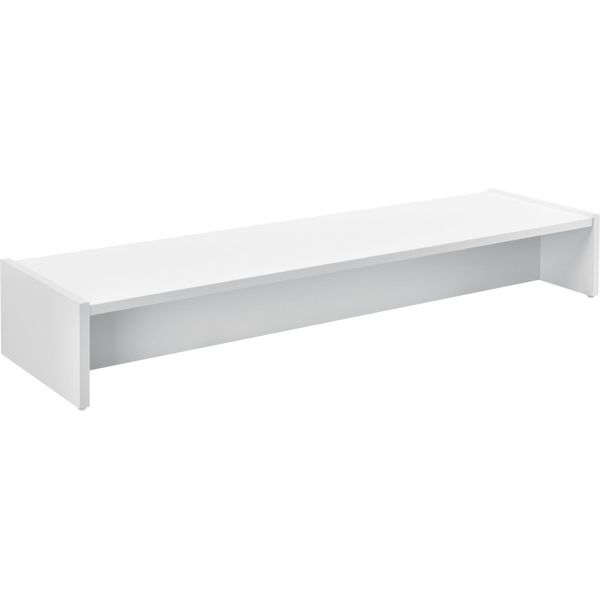 [Mensola Per Monitor 100X27X15Cm Bianco Elevazione Per Monitor Supporto Per Monitor Supporto Per Schermo-image