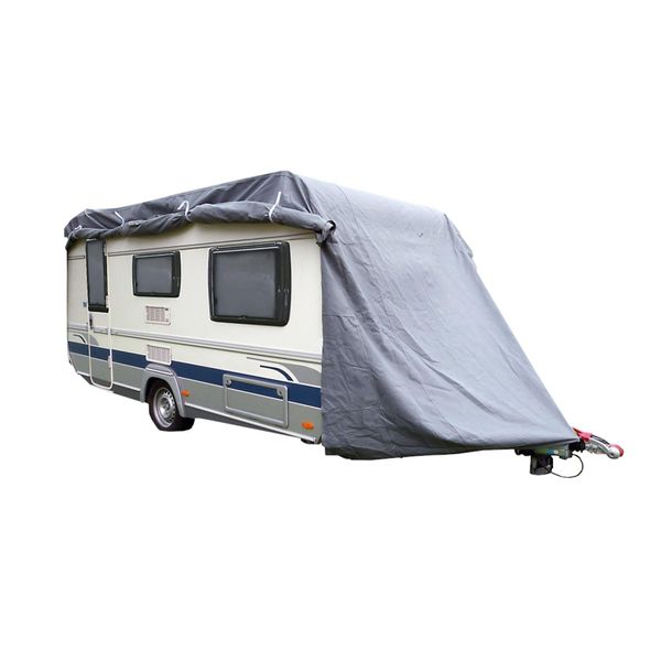 Greenyard Abdeckplane FüR Wohnwagen Oder Wohnmobile GrößE S 460 X 250 X 220 Cm-image