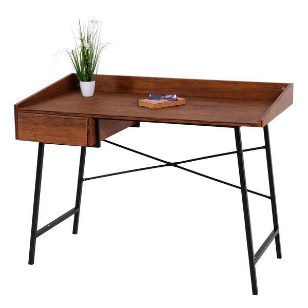 Konsolentisch MCW-J97, Schminktisch Ablagentisch, Schublade 3D-Struktur 98X114X60Cm Mvg-Zertifiziert ~ Braun-image