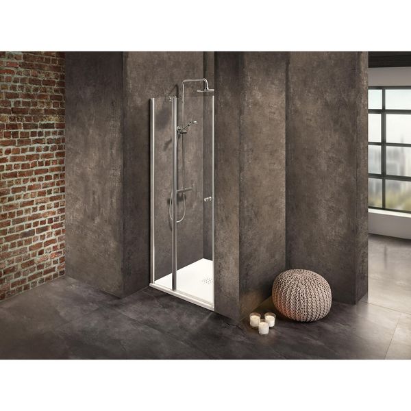 Duschkabine/ Duschabtrennung Dusbad Vital 2 PendeltüR An Festteil FüR Nischendusche Rechts 900Mm-image