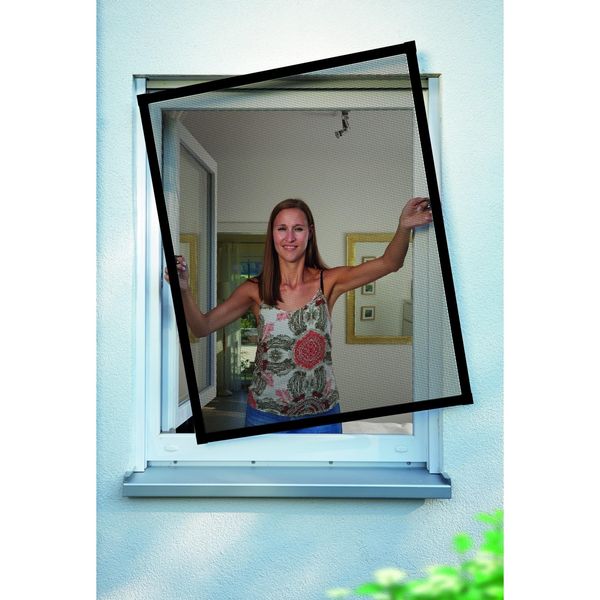 Schellenberg Insektenschutz-Fenster Premium, Anthrazit, 100X120 Cm-image