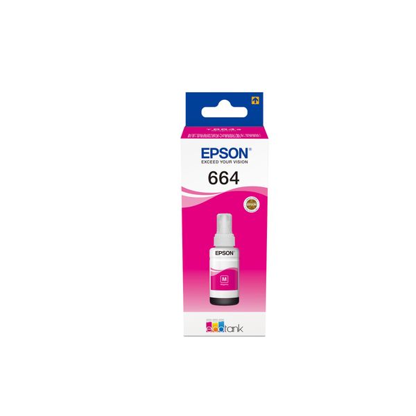 Epson Tinte Magenta T 664 70 Ml 6643 - Originale - Cartuccia Di Inchiostro-image