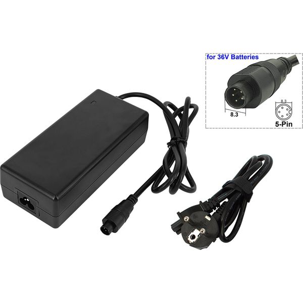 Caricabatterie Powersmart 2.0A Per Batteria 36V Per Phylion Joycube Elina, Elin, Elora E-Bike Bicicletta Elettrica Pedelec-image