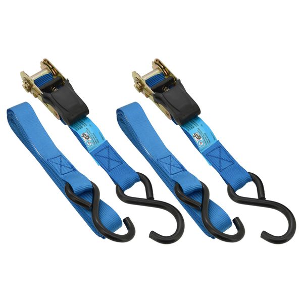 Cinghia Con Cricchetto E Ganci 2Pcs 250Dan 25Mm X 4,50M-image