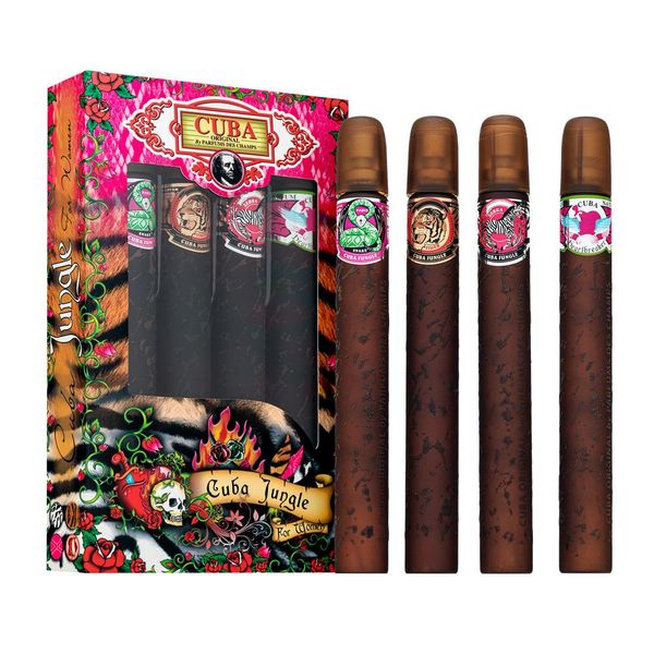 Cuba Original Cuba Jungle Snake Eau De Parfum + Tiger Eau De Parfum + Zebra Eau De Parfum + Heartbreaker Eau De Parfum, 4X35 Ml-image