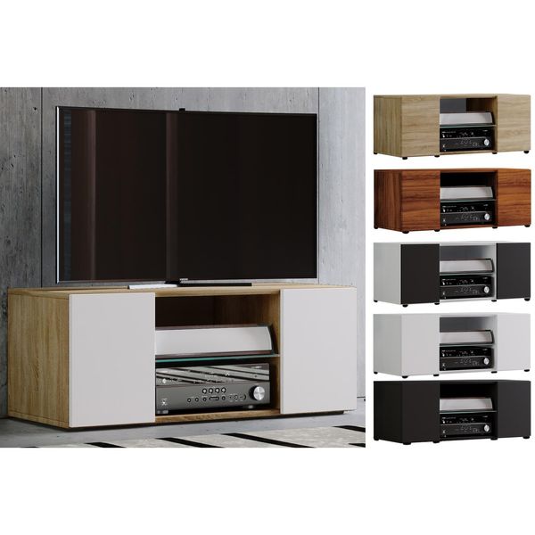 Vcm Tv MöBel Lowboard Fernsehschrank MaßE H. 40 X B. 95 X T. 36 Cm Fernseh MöBel - Lowina-image