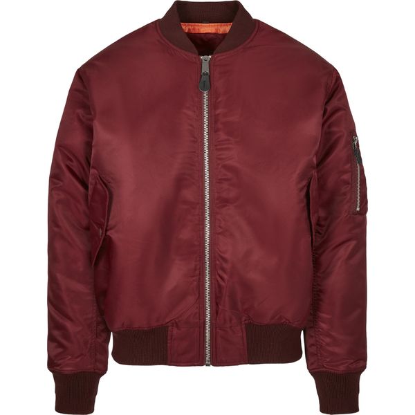 Build Your Brandit 3149 | Bomber Da Uomo, Giacca MA1 - Colore: Borgogna - Taglia: L-image