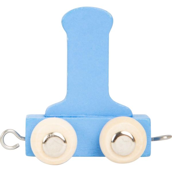 Small Foot Design 10359 'Lettera Treno Colorata' Lettera I In Legno, Blu (1 Pezzo)-image
