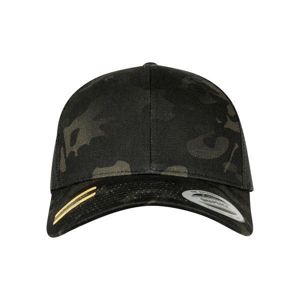 Flexfit 6606MC | Retro Trucker Multicam®, Chiusura A Strappo - Colore: Nero Multicam - Taglia: Unica-image