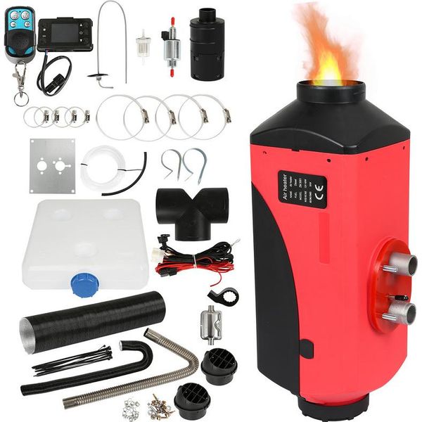 Fiqops Diesel Parcheggio Riscaldatore 12V 5KW Auto Parcheggio Aria Riscaldatore Carburante Auto Parcheggio Riscaldatore Aria Riscaldatore Con Telecomando Lcd Interruttore-image