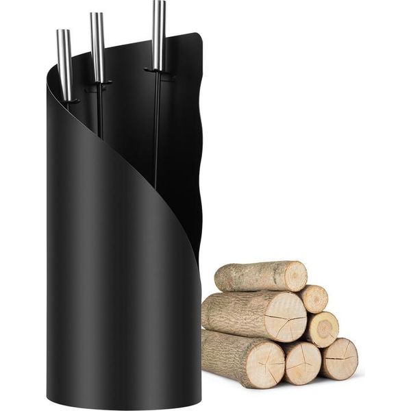 Set Di Caminetti Yakimz Set Di Stufe Set Di Caminetti Nero 4 Pezzi-image