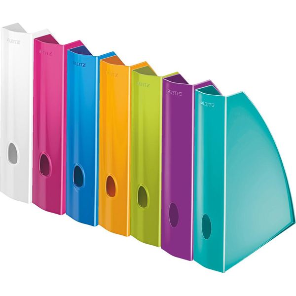 Cartella Per Riviste Leitz Wow Din A4 Plastica Verde Metallizzata-image
