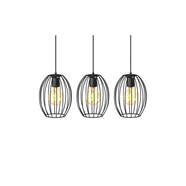Pendelleuchte, Schwarz, 3Xe27 Max. 60W Exkl.-image