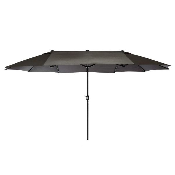 Vcm Sonnenschirm MaßE Ca. 4,50X2,65X2,40 M Doppelsonnenschirm XXL Schirm Mit Kurbel Polyester 180G/M²-image