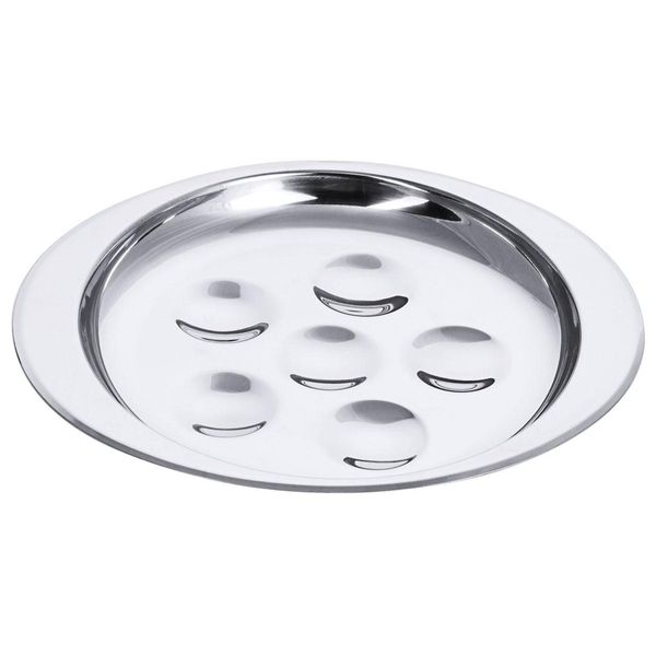 Piastra Per Sei Vermi In Acciaio Inox 18/0, Lucido, Di Qualità Pesante-image