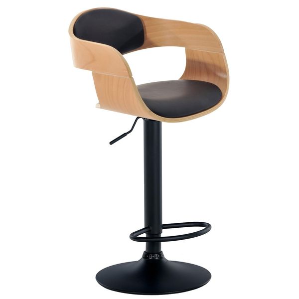 CLP Barhocker Kingston B Kunstleder Farbe:Natur/Schwarz;Material:Kunstleder-image