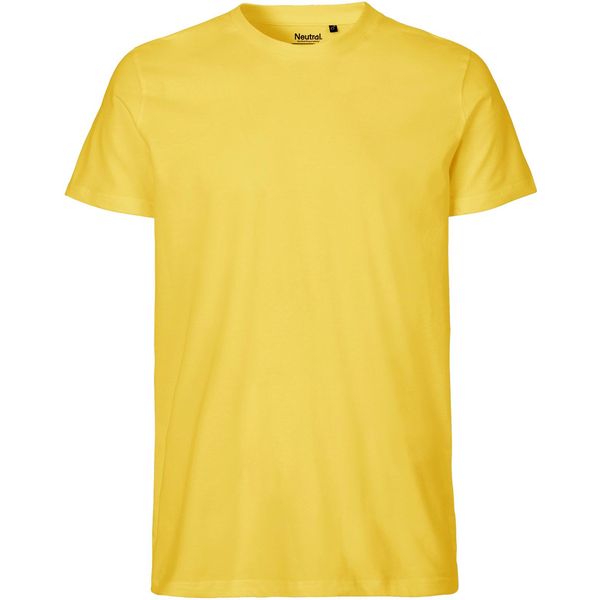 Neutral O61001 | Maglietta Uomo Aderente + Gots - Colore: Giallo - Taglia: S-image